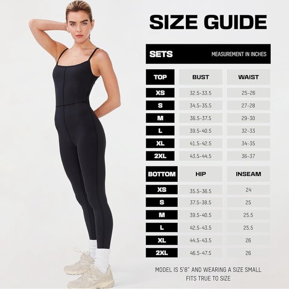 KUT & SO Yoga Bodysuit – Spaghetti Straps Workout Jumpsuit Stretch Jersey Fabric - Picture 5 of 10